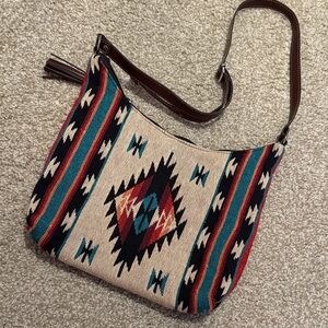 Southwestern Patterned Shoulder or Crossbody Bag